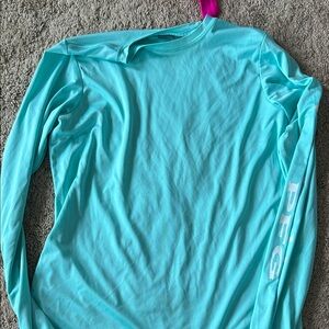Light Blue Long Sleeve Columbia pfg Shirt